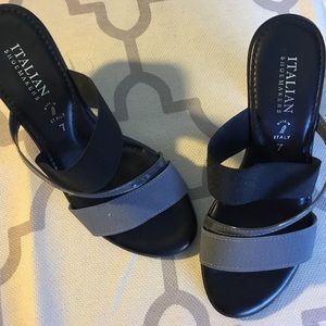Italian shoemaker wedged sandals